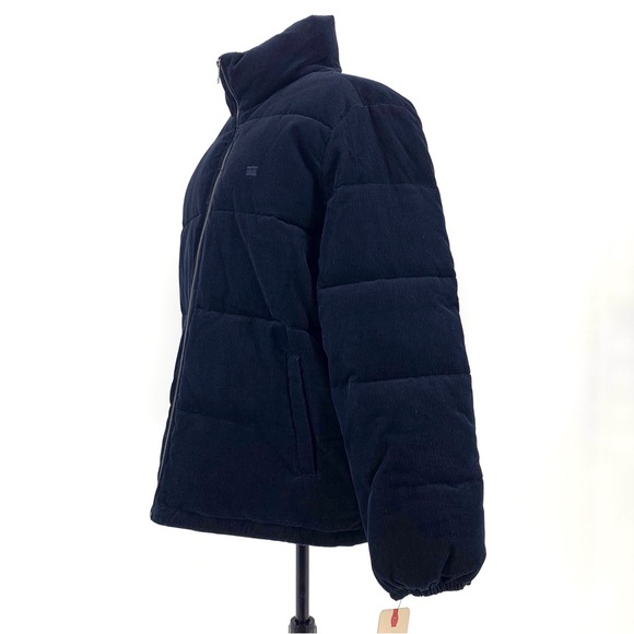 Levi's NWT Navy Corduroy Zoe Puffer Jacket, XL - Picture 5 of 16